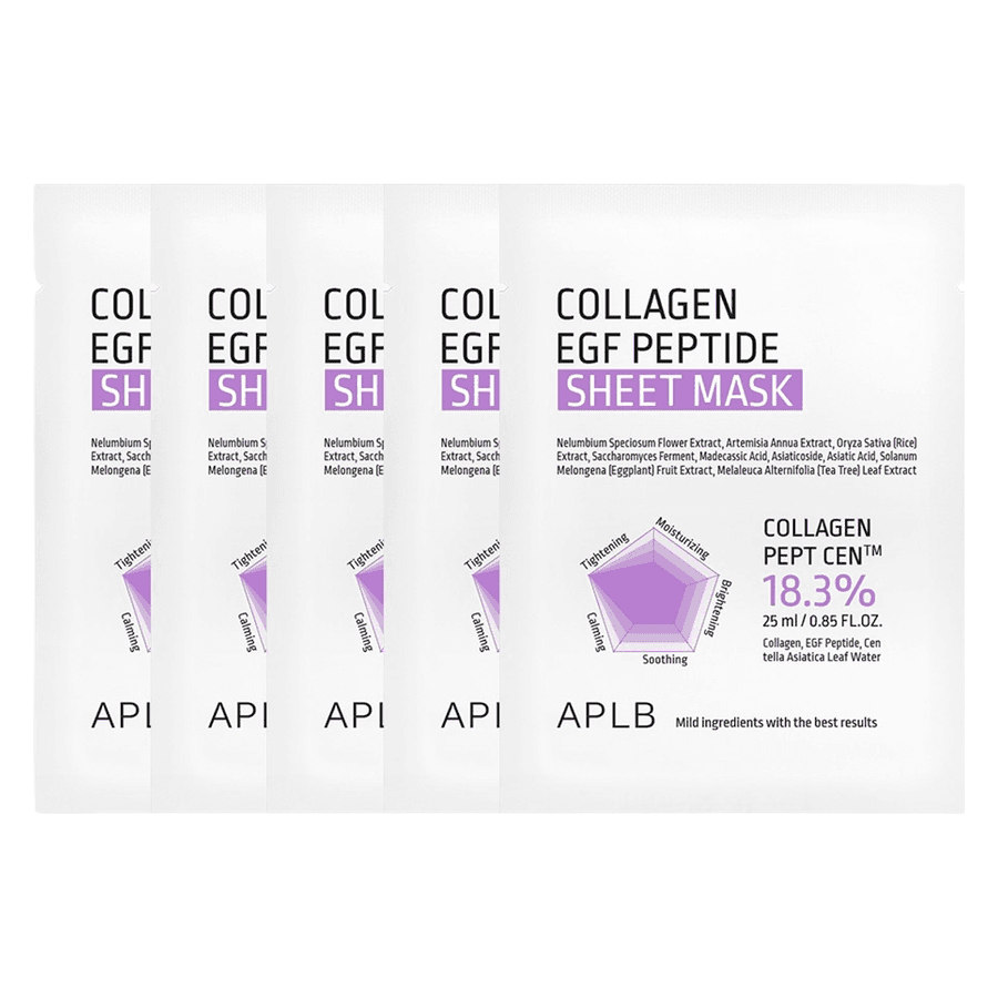 APLB Collagen EGF Peptide Sheet Mask 5pcs