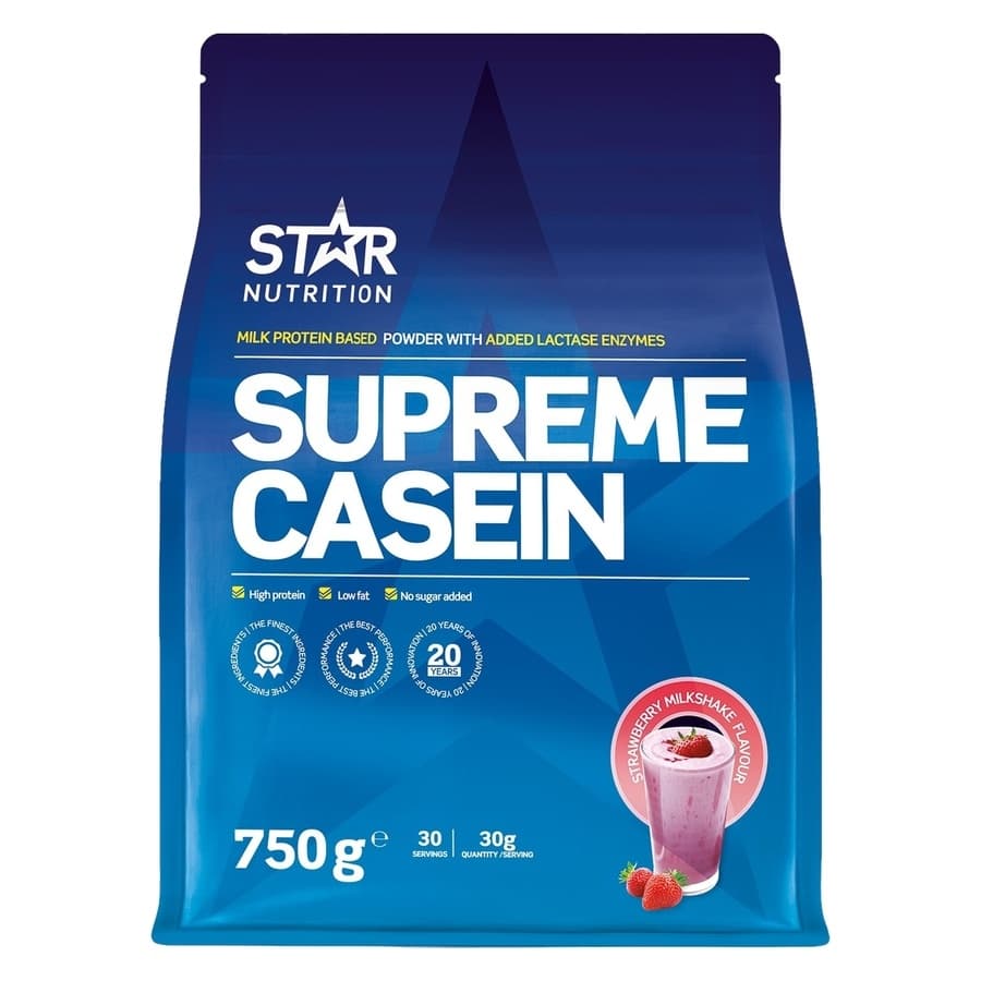 Star Nutrition Supreme Casein Strawberry Milkshake 750g