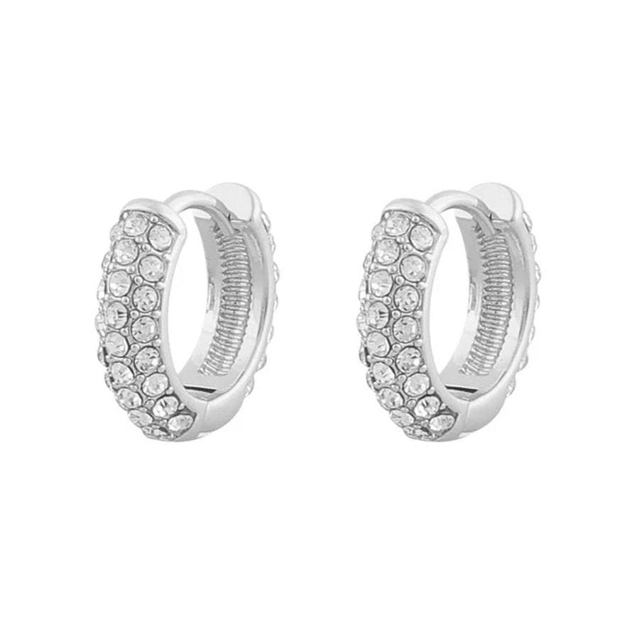 Snö Of Sweden Wednesday Small Ring Earring 15 mm – Silver/Clear