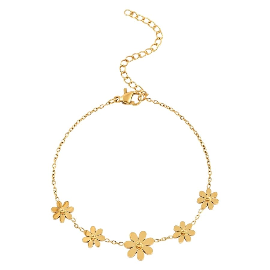 Timi Of Sweden Fay Flower Chain Bracelet