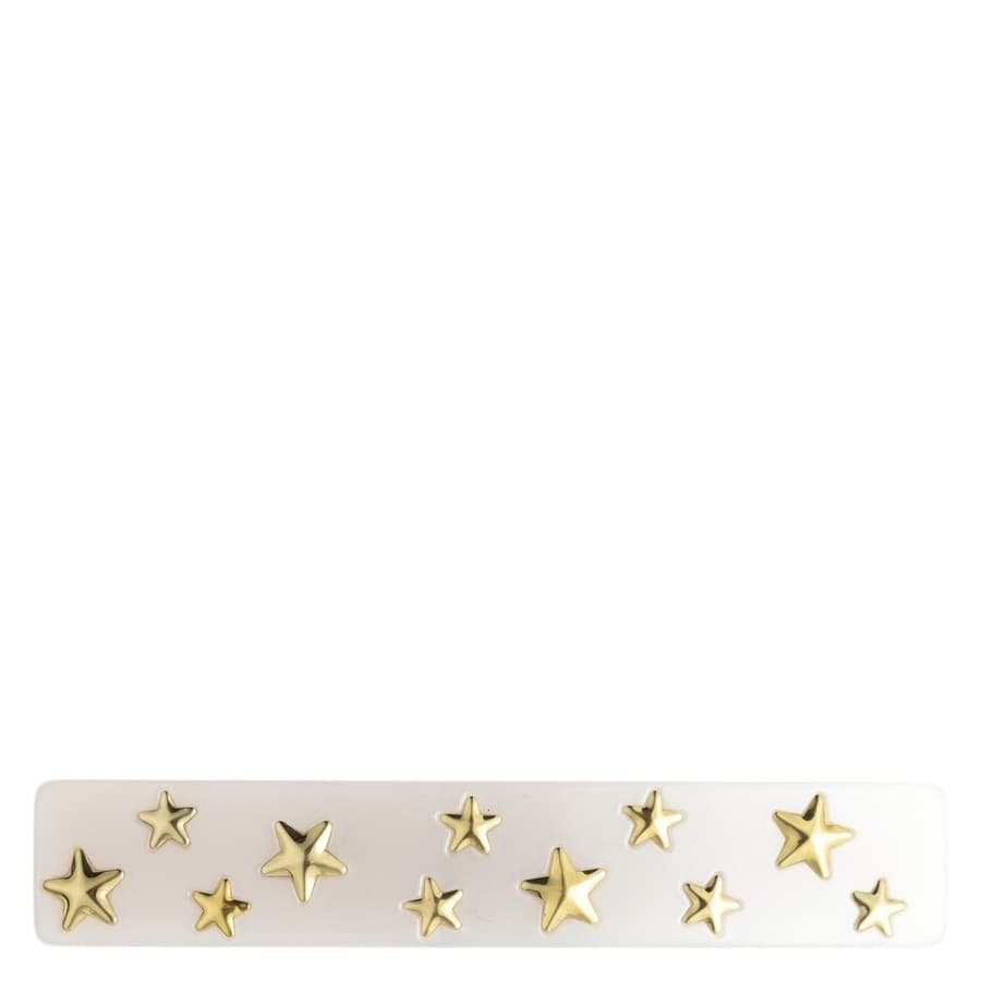 DARK Star Stud Hair Clip Large White