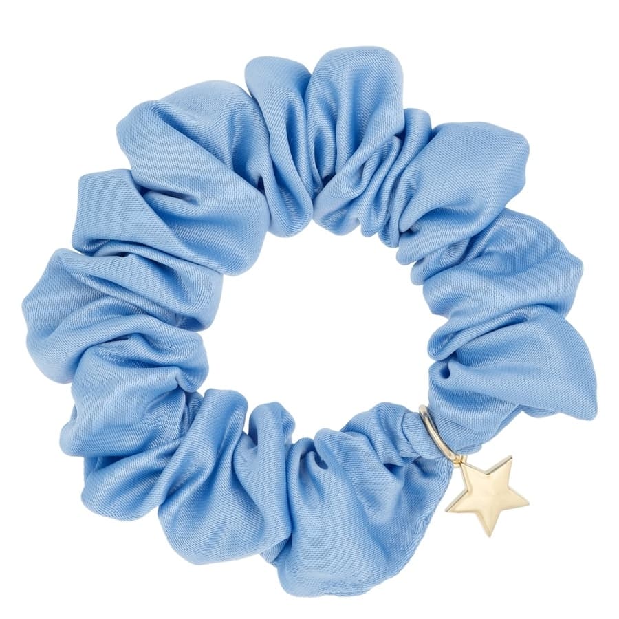 DARK Satin Scrunchie ─ Ibiza Blue