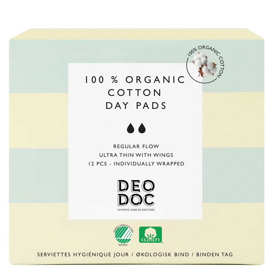 DeoDoc Organic Cotton Day Pad 12 kpl