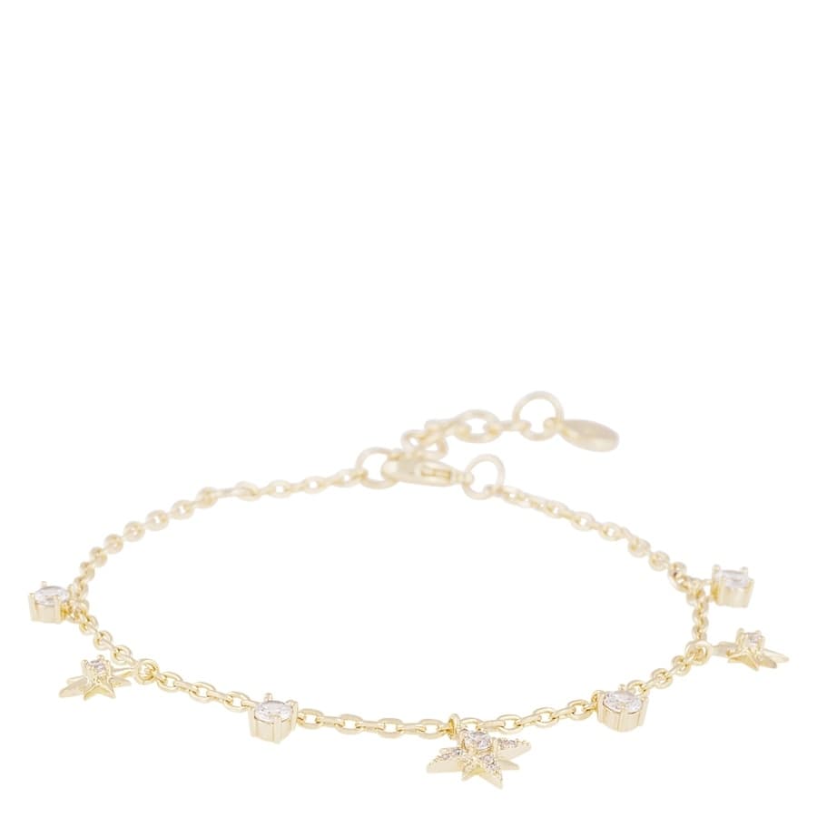 Snö Of Sweden Stellaris Charm Bracelet Gold Clear Onesize