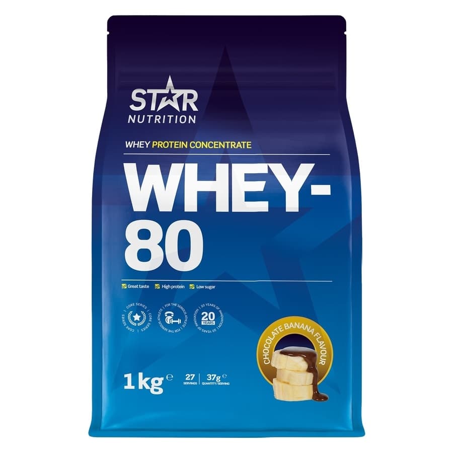Star Nutrition Whey-80 Chocolate Banana 1000g