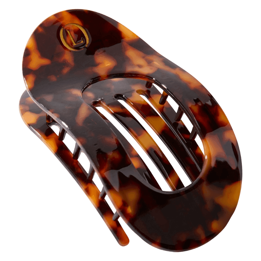 Lenoites Eco Friendly Flat Hair Clip Bronze Leopard 1 kpl