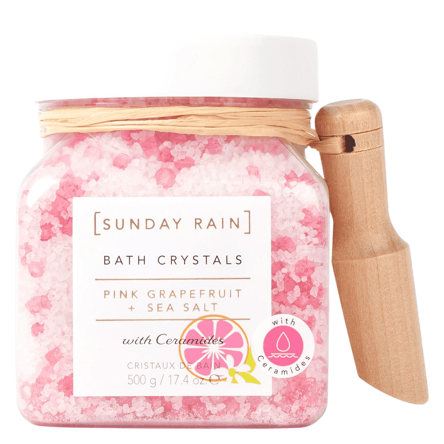 Sunday Rain Pink Grapefruit & Sea Salt Bath Crystals 500g