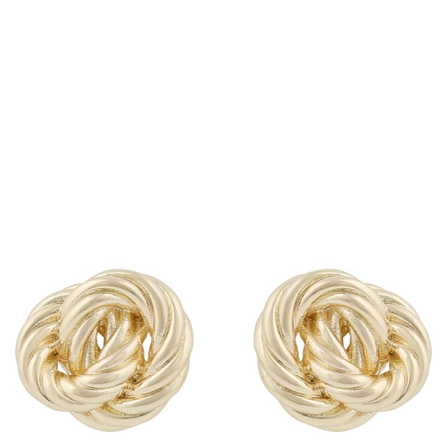 SNÖ of Sweden Row Earrings Plain Gold Onesize