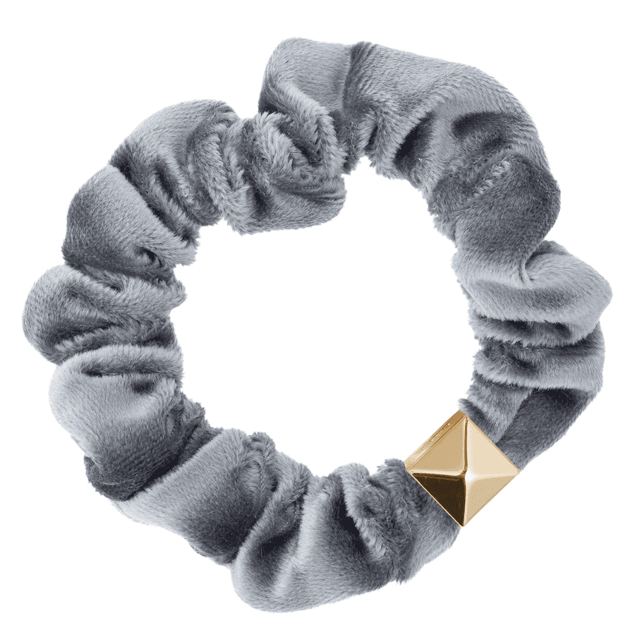 DARK Velvet Mini Scrunchie Sparkled Dark Sage