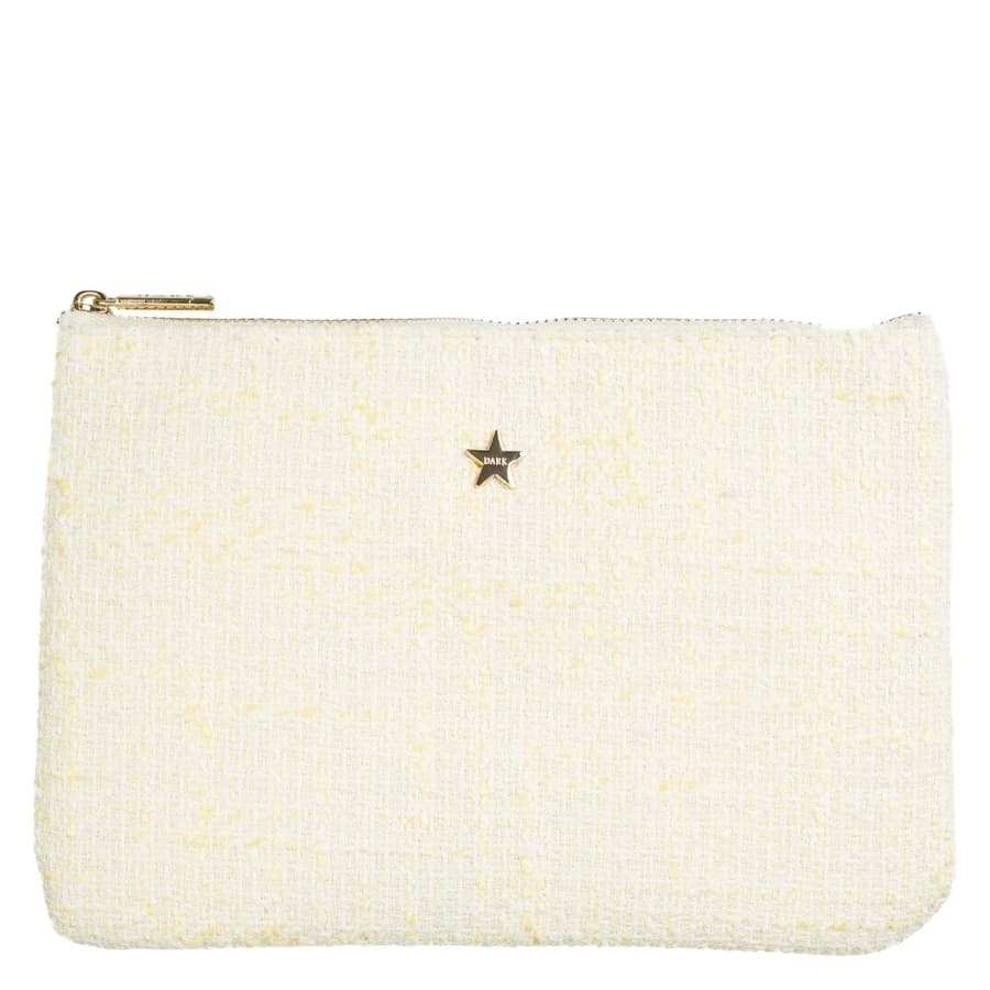 DARK Tweed Small Pouch ─ Pale Yellow