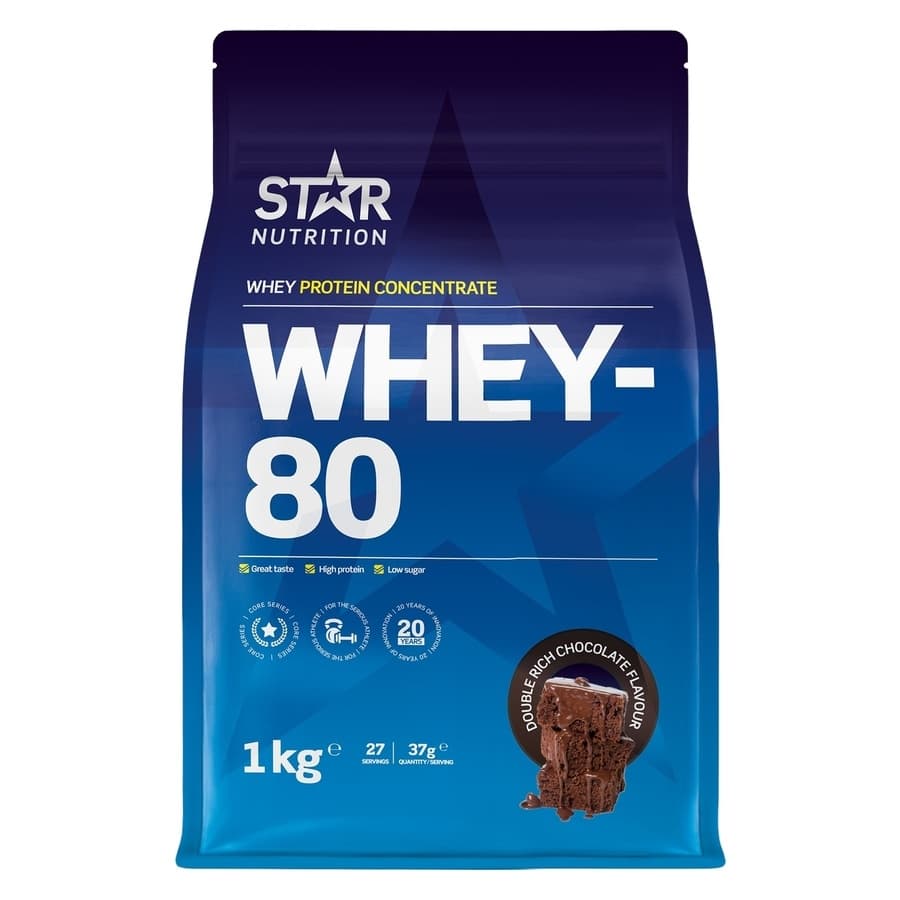 Star Nutrition Whey-80 Double Rich Chocolate 1000g