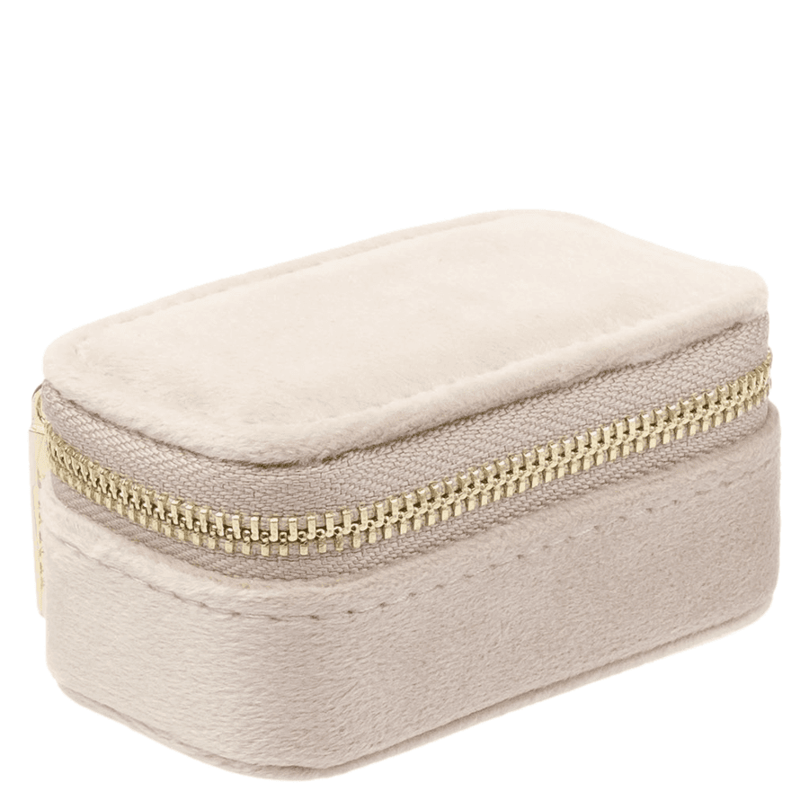 DARK Velvet Jewellery Box Micro Dark Sand