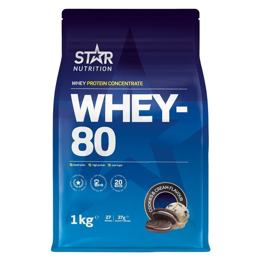 Star Nutrition Whey-80 Cookies & Cream 1000g