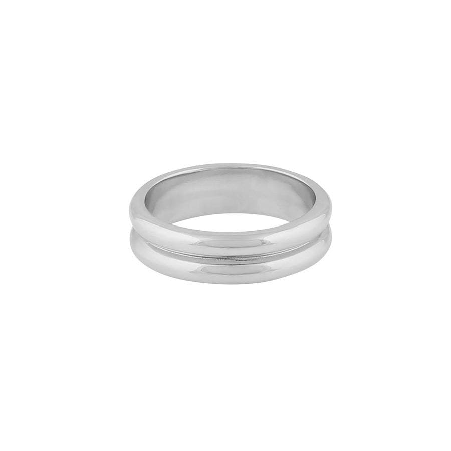 SNÖ of Sweden Casual Kim Double Ring Plain Silver S