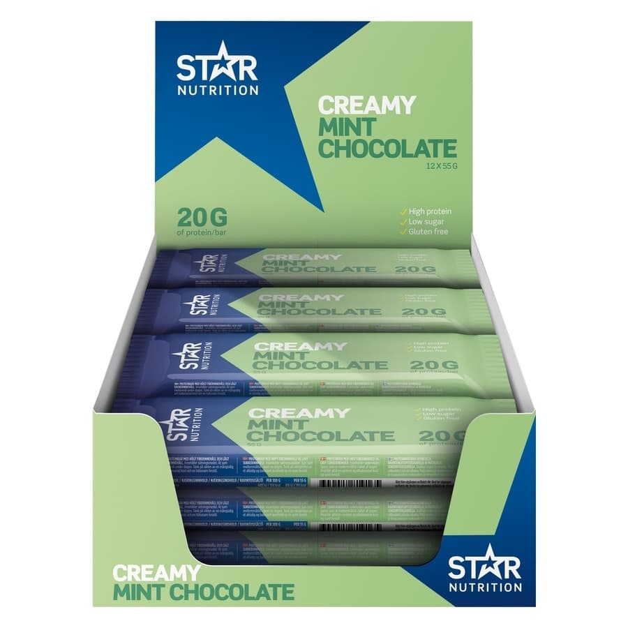 Star Nutrition Soft Protein Bar Mint Chocolate 12x55g