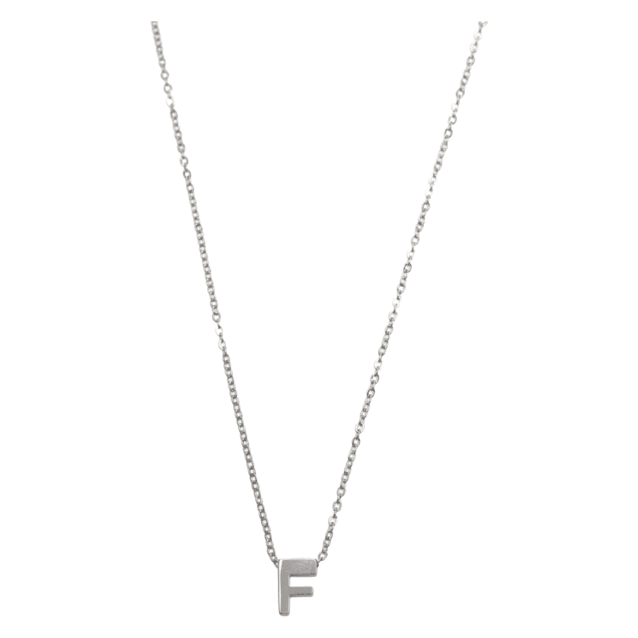 Timi of Sweden Viola Letter Necklace Stainless Steel Silver F