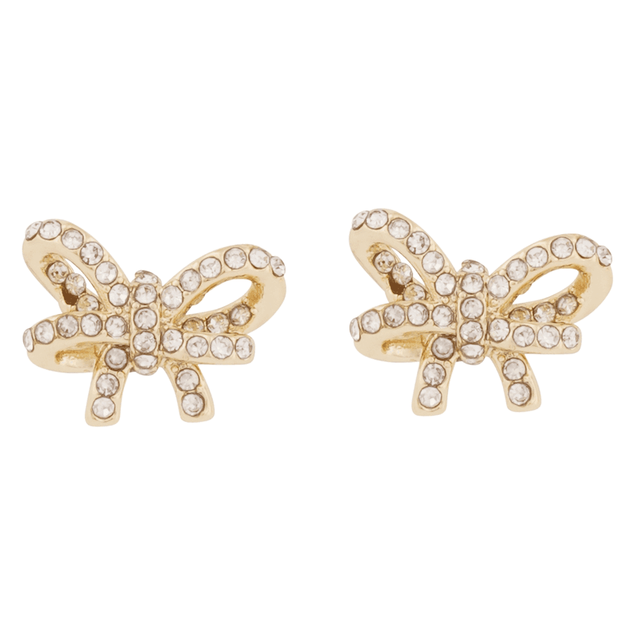 Snö Of Sweden Ribbon Small Crystal Ear Gold Clear Onesize