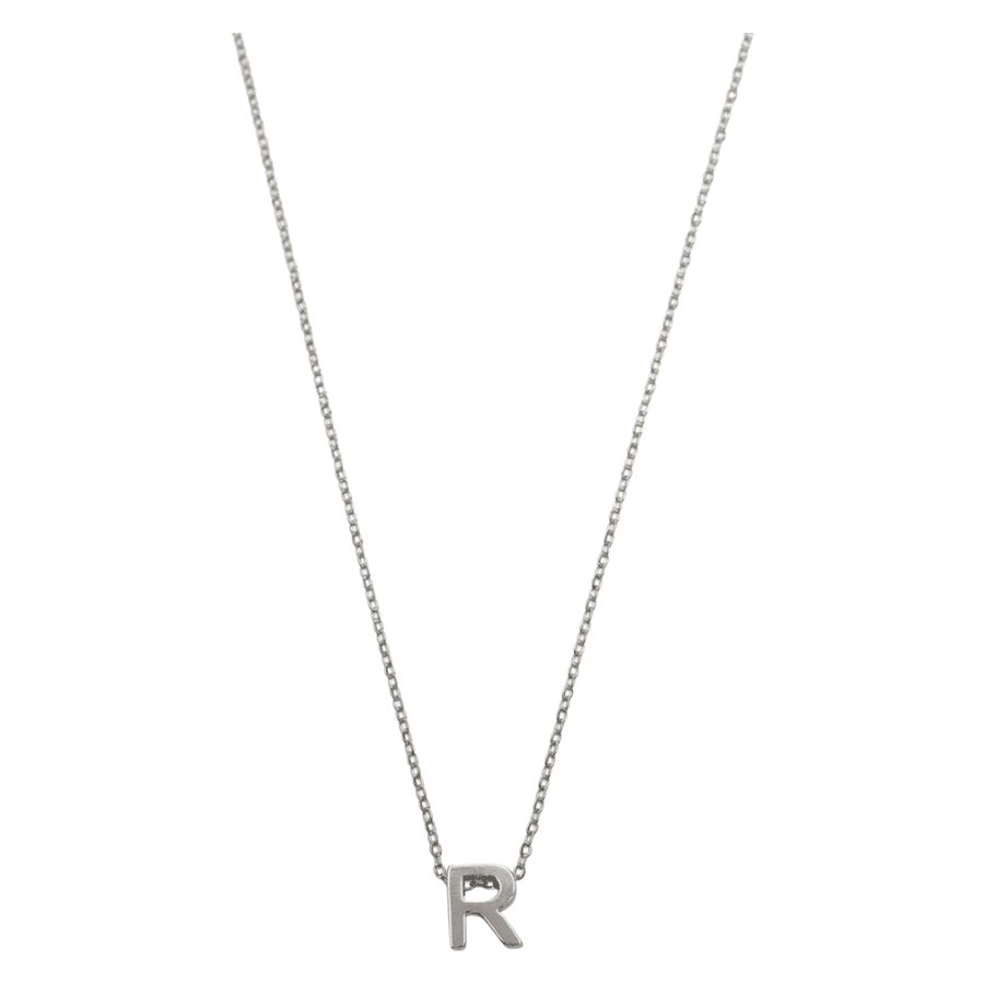 Timi of Sweden Viola Letter Necklace Stainless Steel Silver R