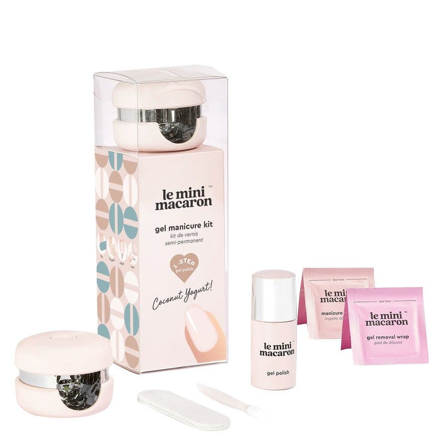 Le Mini Macaron Gel Manicure Kit Coconut Yogurt 5 kpl