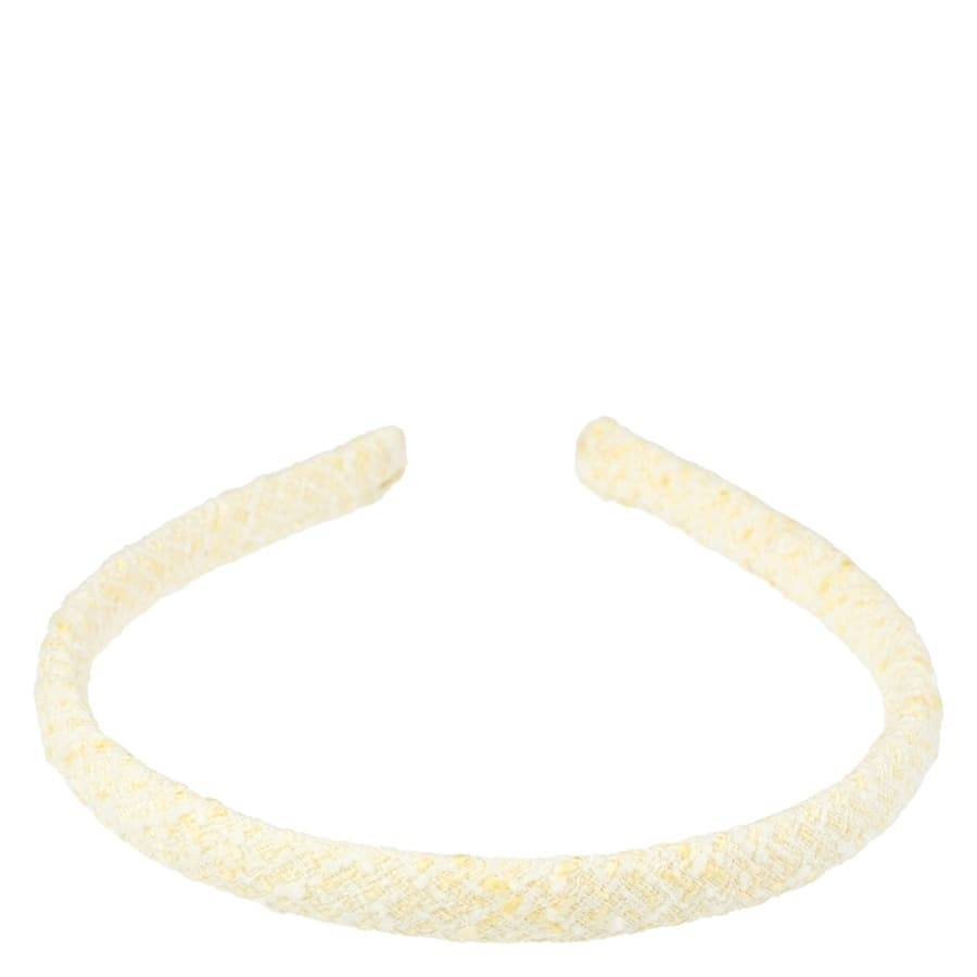 DARK Tweed Hiuspanta Ohut Vaaleankeltainen