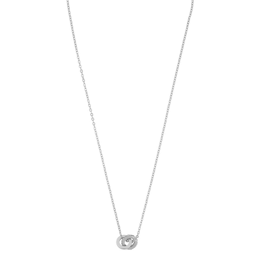 SNÖ of Sweden Connected Pendant Necklace Silver/Clear 42cm