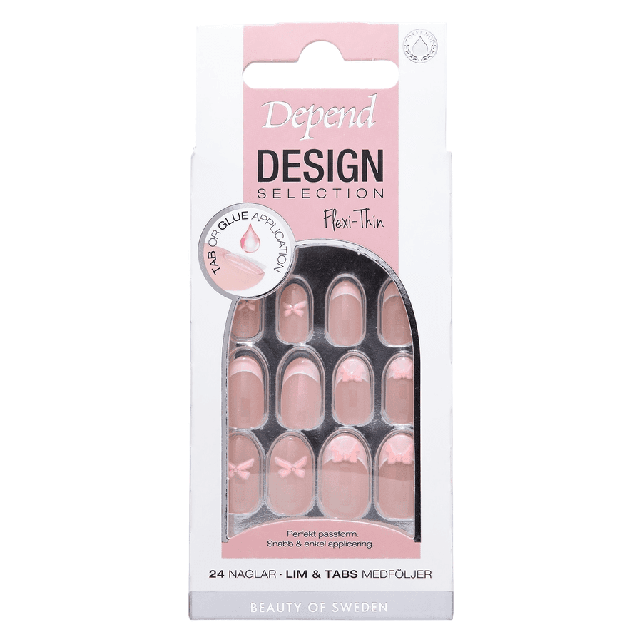 Depend Design Selection Pink Bow Oval 1pcs