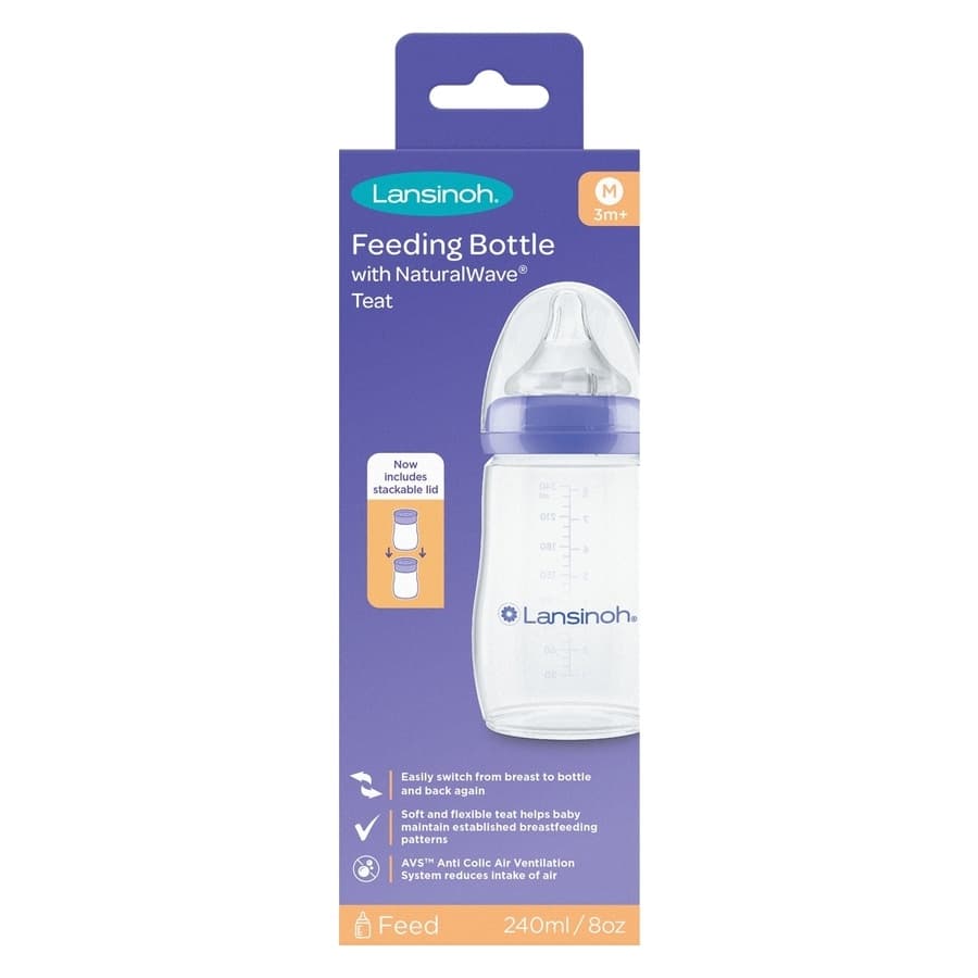 Lansinoh NaturalWave Baby Bottle 240 ml