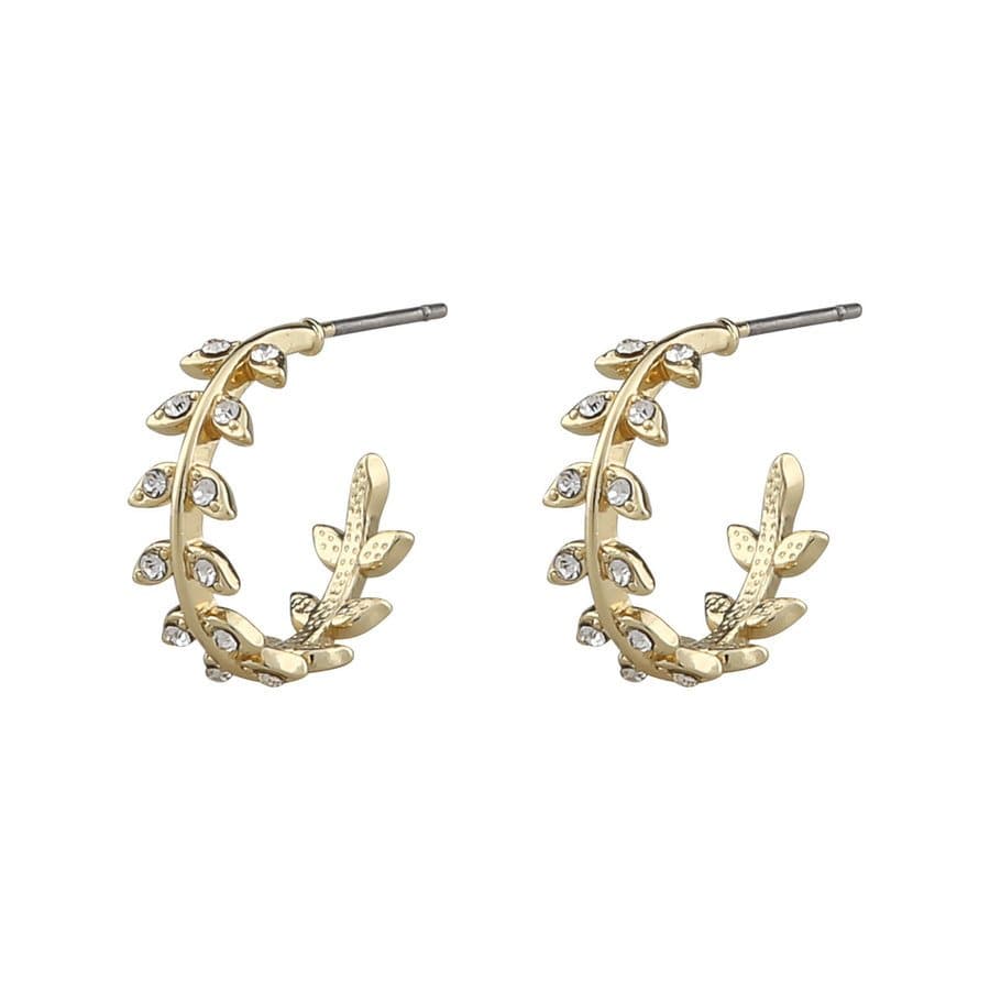 SNÖ of Sweden Minna Small Earring Gold/Clear 15mm