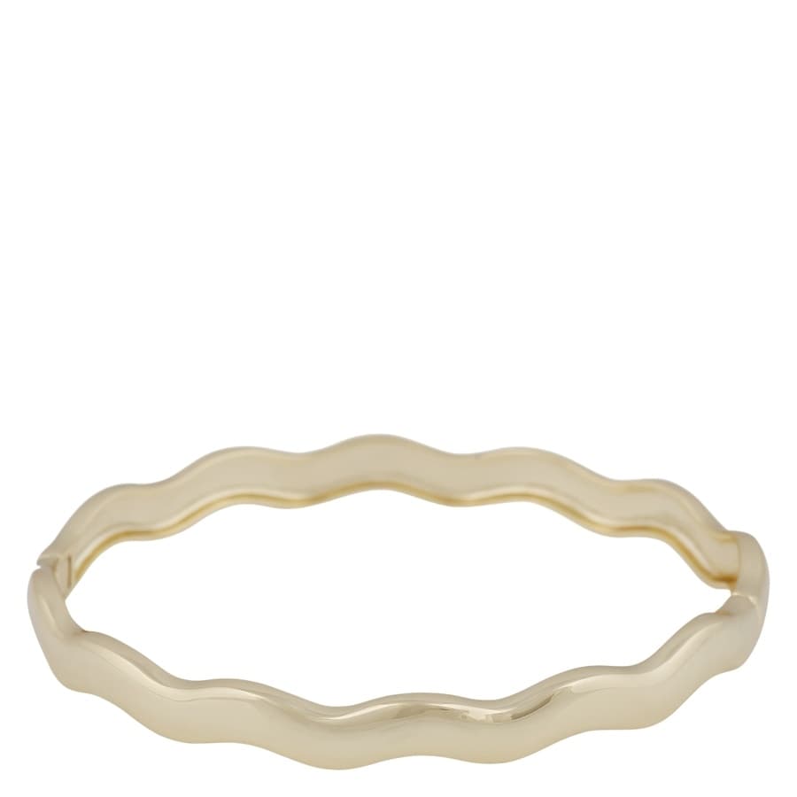 SNÖ of Sweden Row Oval Bracelet Plain Gold Onesize