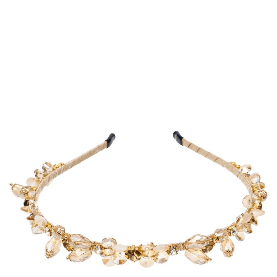 DARK Crystal Hair Band Champagne