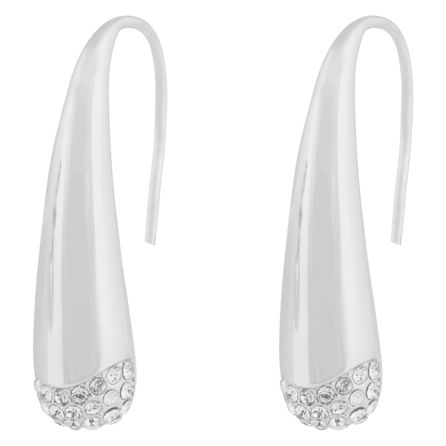 Snö of Sweden Veil Big Crystal Ear Silver Clear Onesize