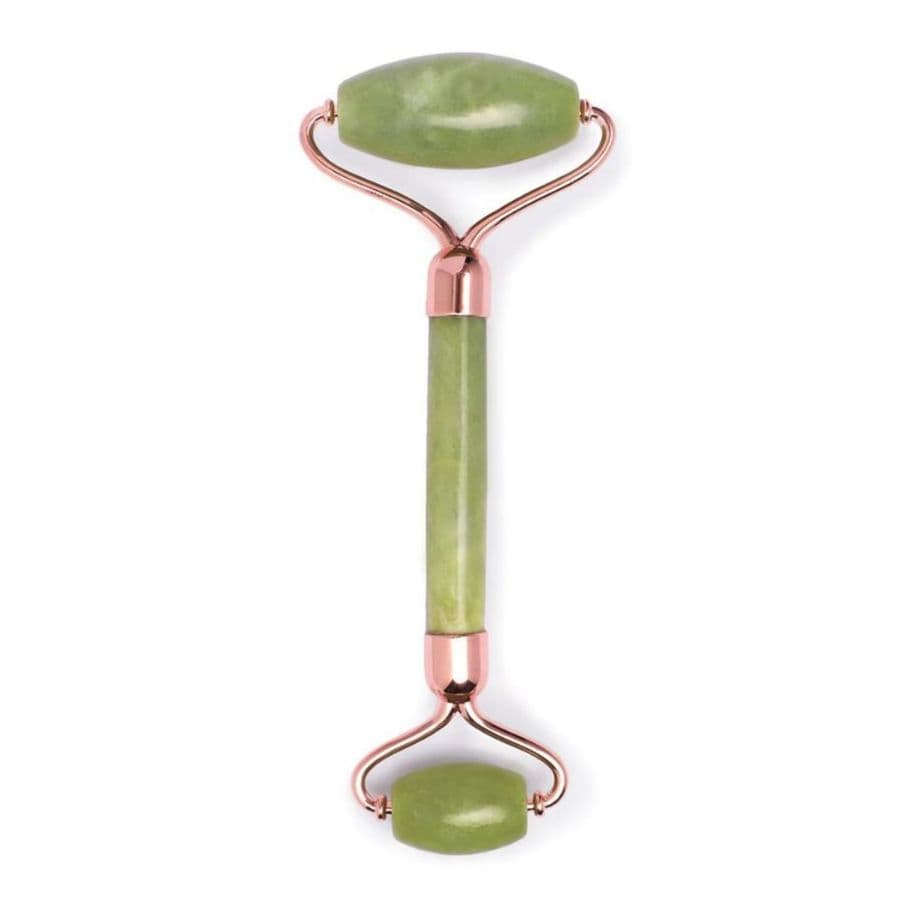 Earth Harbor Island Jade Rose Gold Gemstone Facial Roller