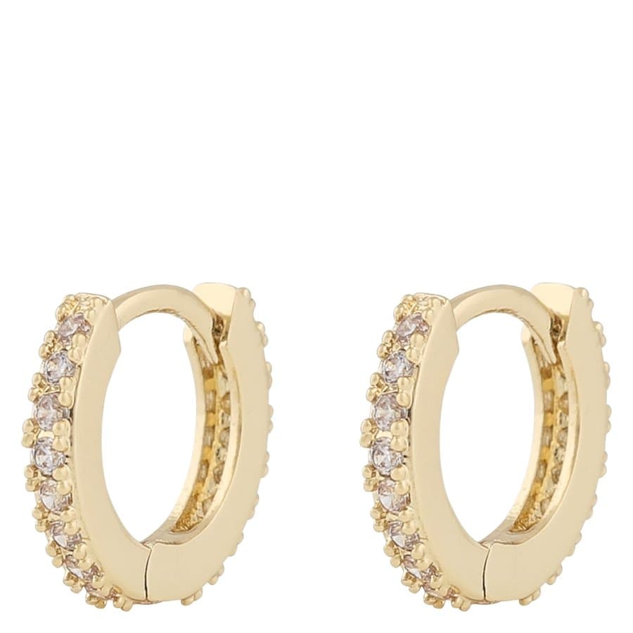 SNÖ of Sweden Mayfair Small Ring Earring Gold/Clear