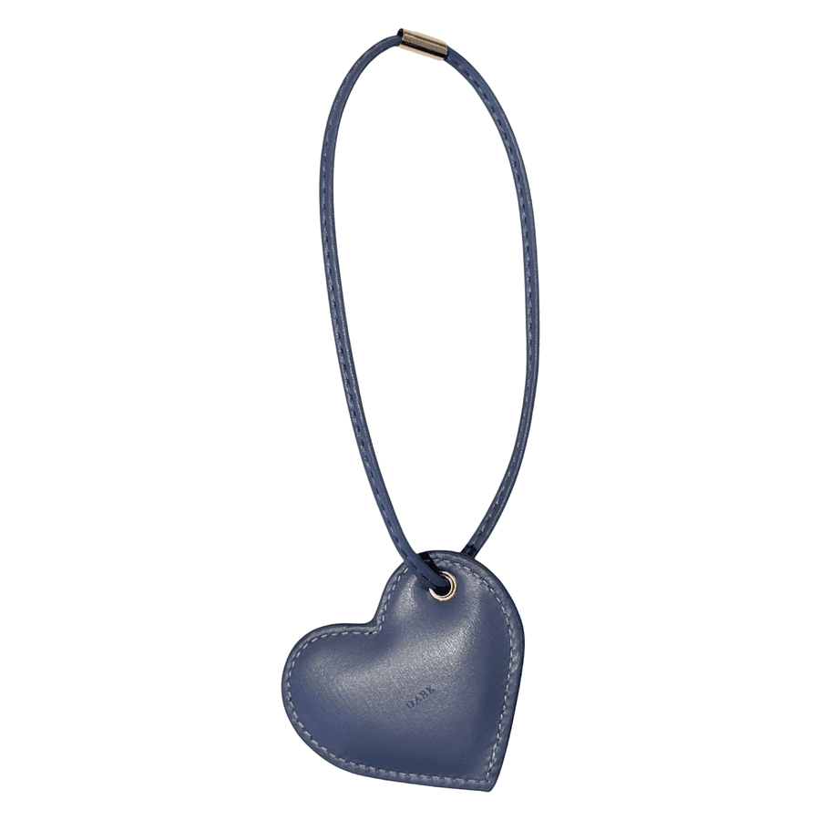 DARK Heart Bag Charm Grisalle Blue