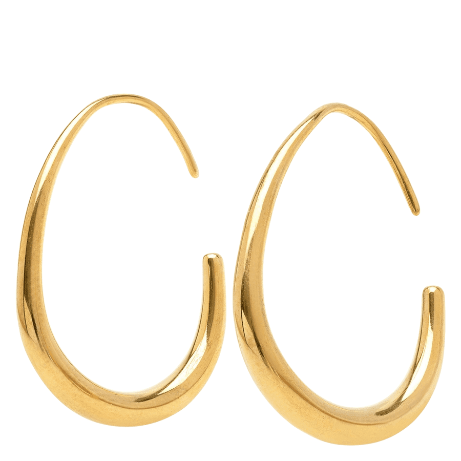 Timi of Sweden Vilhelmina Adjustable Hoop Earrings Stainless Stee