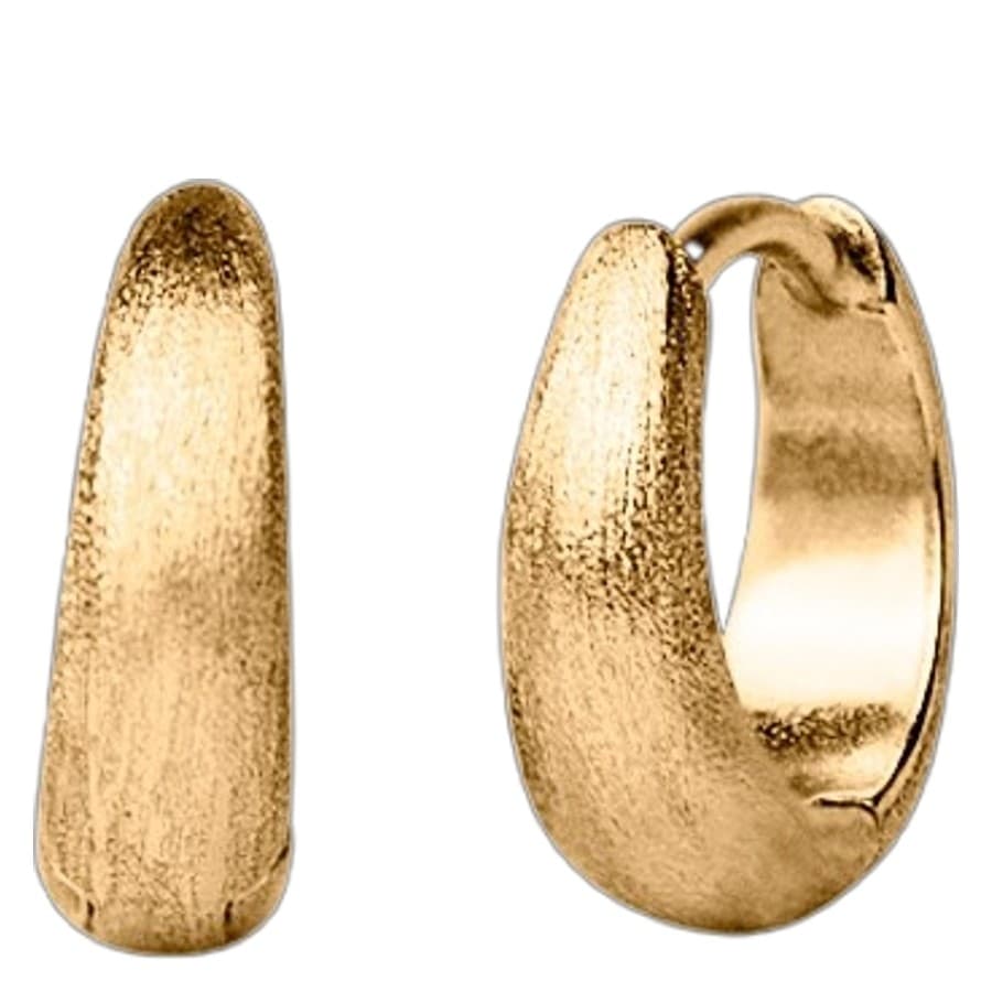 Muli Collection Brushed Ultra Mini Huggies Gold