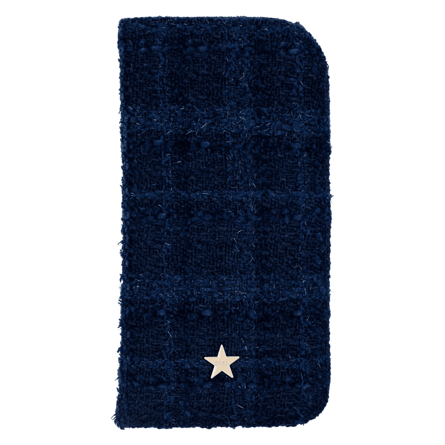 DARK Tweed Eyewear Case Dark Navy Blue