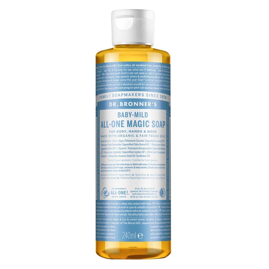 Dr. Bronner 18-In-1 Unscented Baby Mild Pure Castile Soap 240 ml