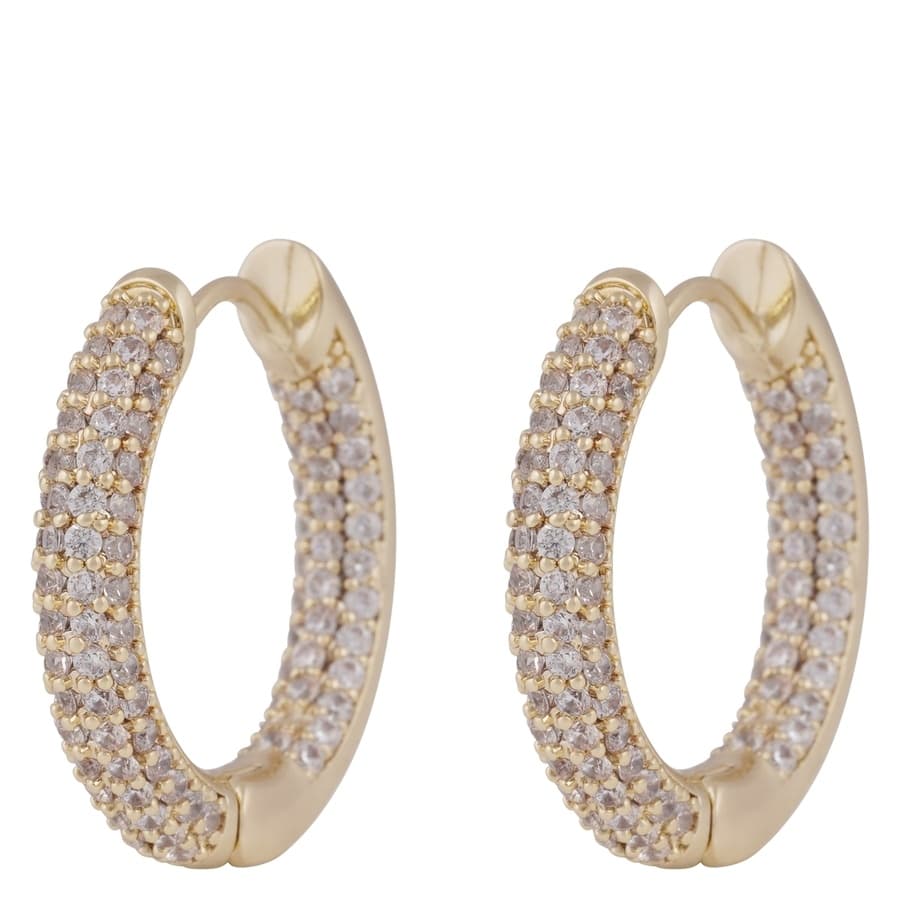 Snö of Sweden Liz Big Crystal Ring Ear Gold Clear Onesize