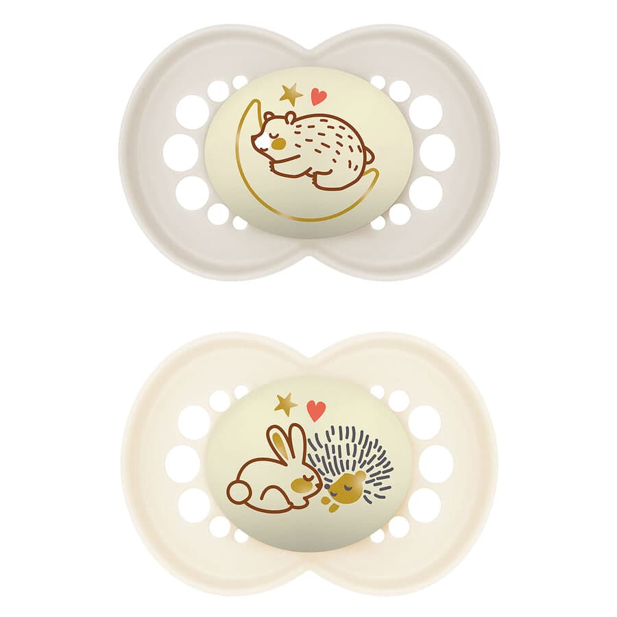 MAM Original Night 6–16 kk Silicone 2 kpl – Neutral