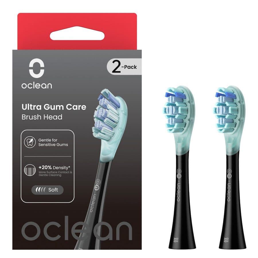 Oclean Ultra Gum Care Brush Head 2 kpl – Black
