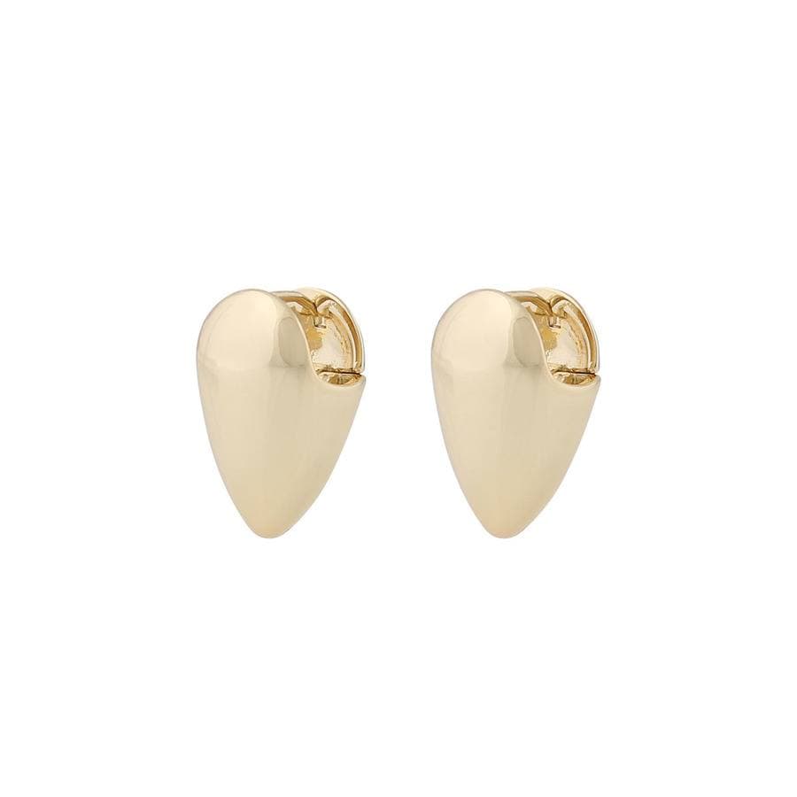 Snö Of Sweden Aero Short Earring – Plain Gold