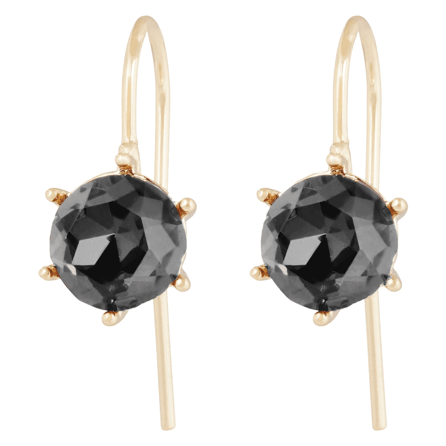 Snö of Sweden Noctelle Crystal Hook Ear Gold and Black Onesize