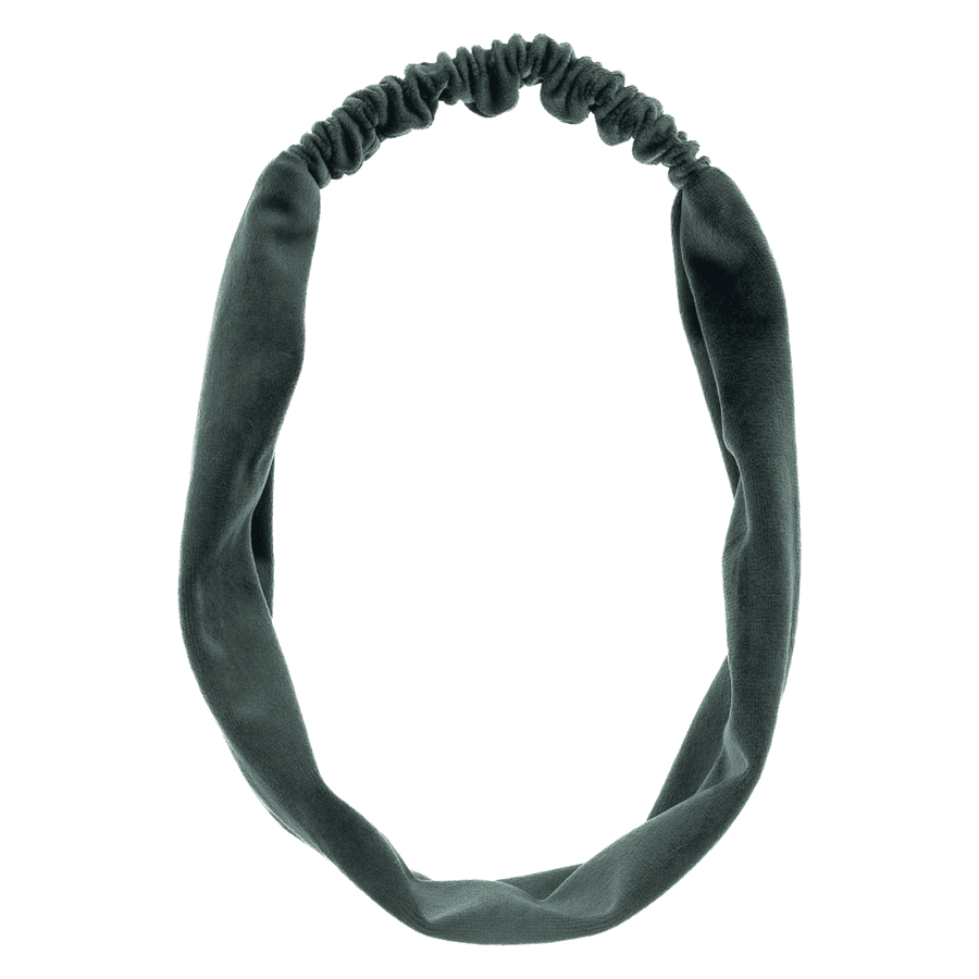 DARK Velvet Headband Pine