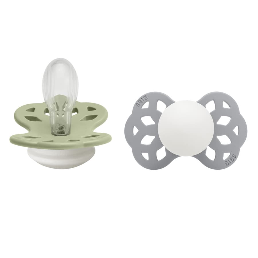 BIBS Pacifier Infinity Silicone Size 2 Symmetrical 2 kpl – Sage G