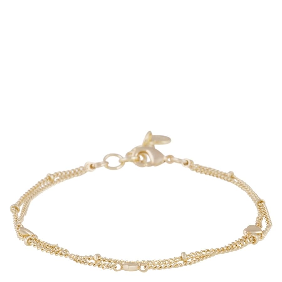 Snö of Sweden Lovely Double Chain Brace Plain Gold Onesize