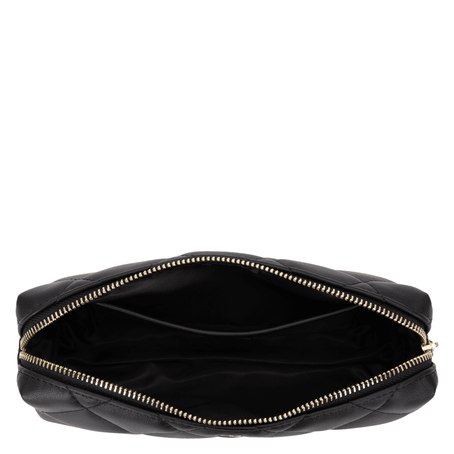 DARK Leather Quilted Tool Pouch Black