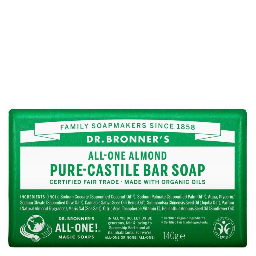 Dr. Bronner All One Almond Pure Castile Bar Soap 140 g