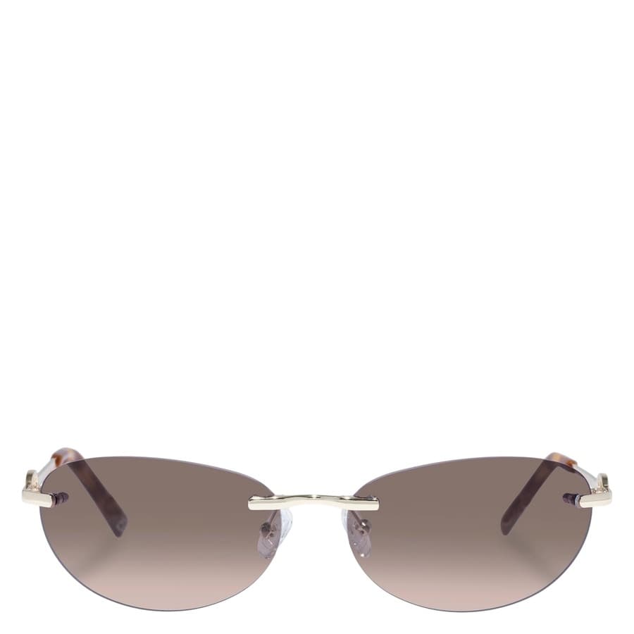 Le Specs Slinky Bright Gold With Smoke Gradient Lens
