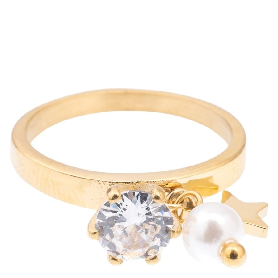 DARK Single Crystal Ring With Charm Crystal Koko 3